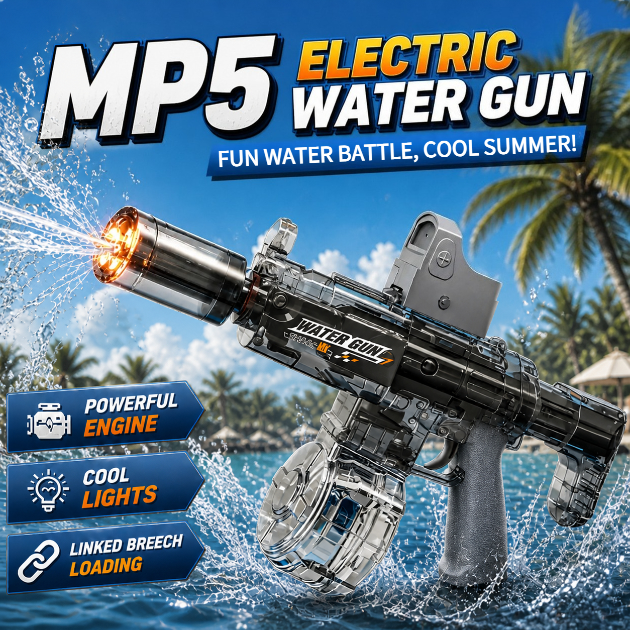 Outdoor Hunting Toys - Electric Water Gun Simulation Shooting Water