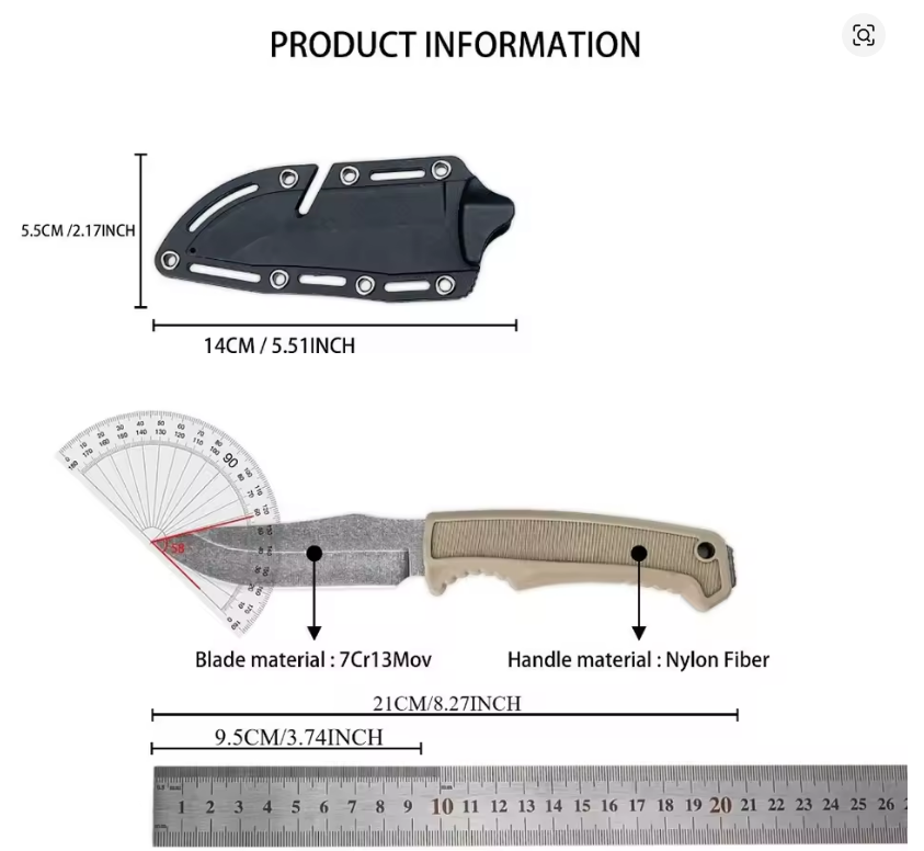 Fk1001 fixed knife Emergency P – Knife Hunting Fixed Blade recenzja i cena