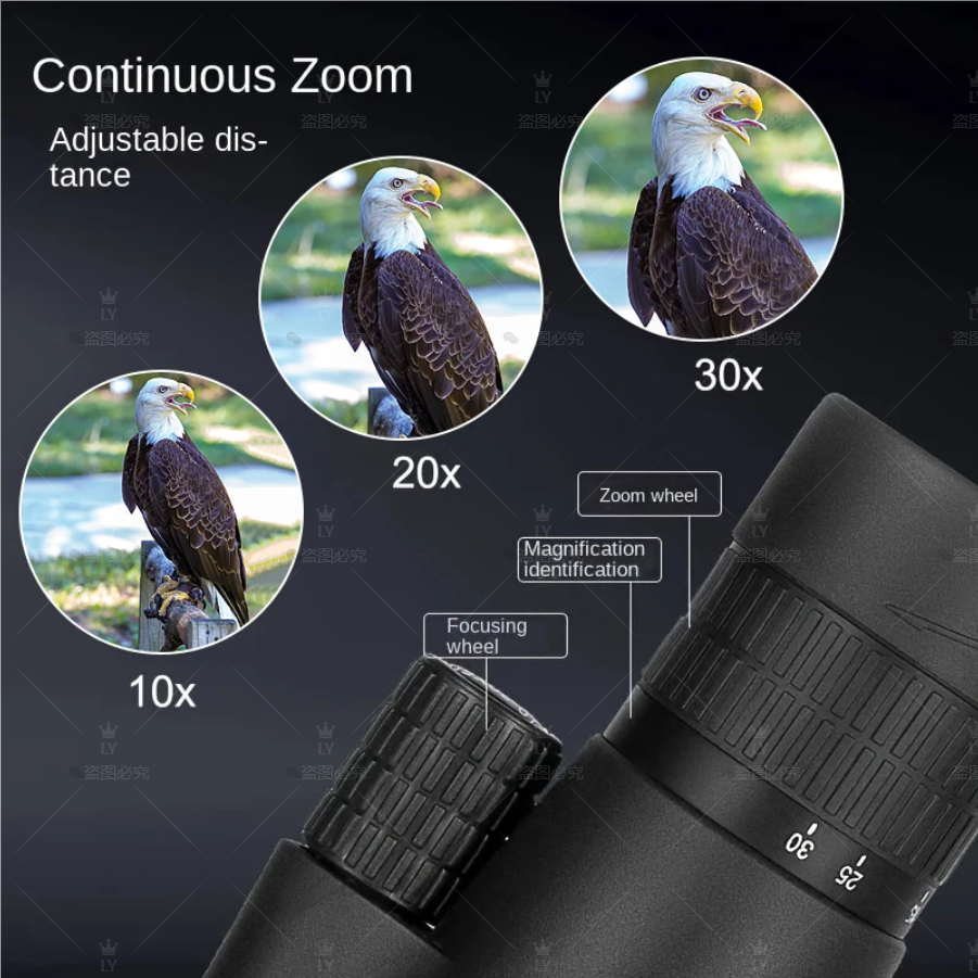 CAOX 10-30x50 Zoom HD Monocula – Hunting Outdoor Watch recenzja i cena
