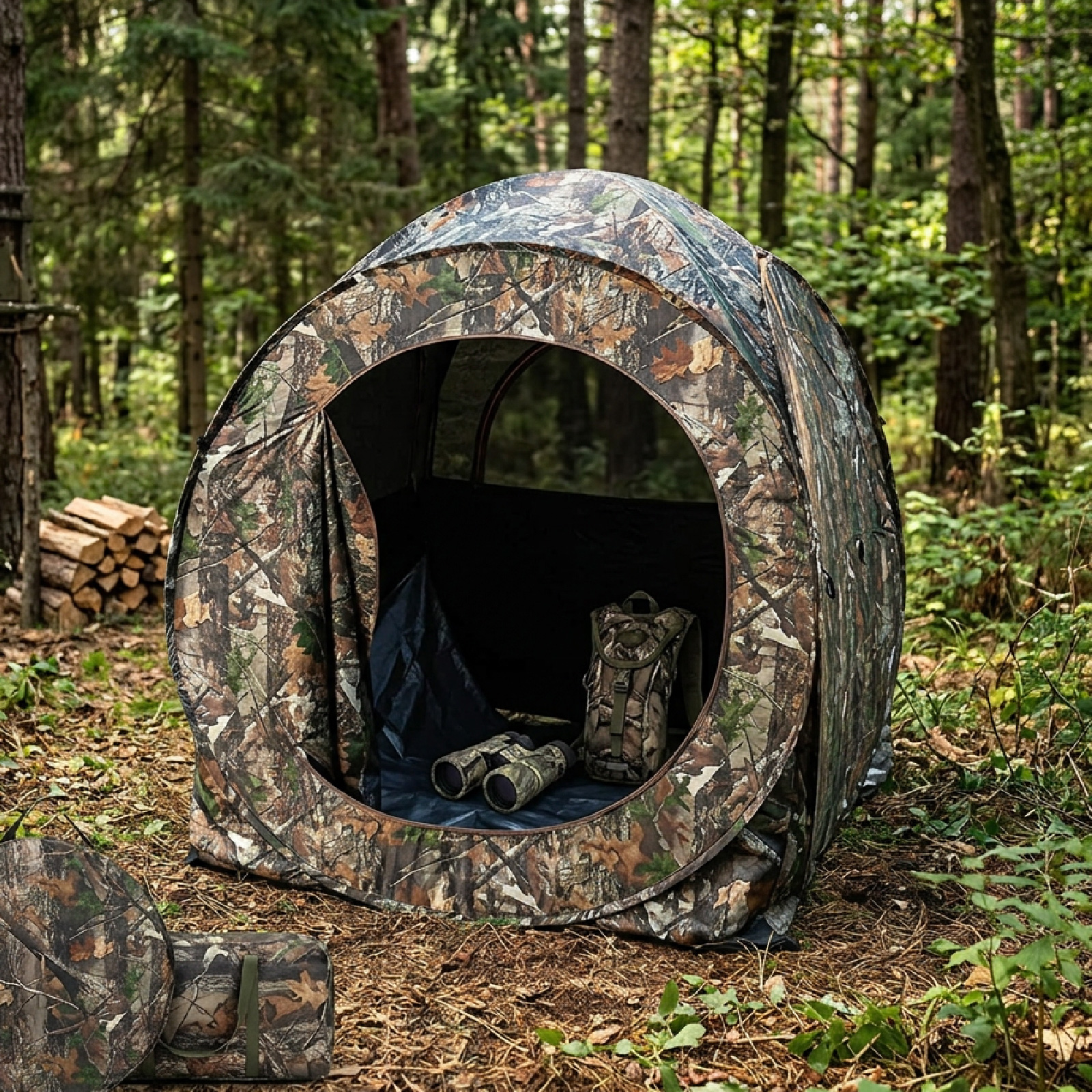 Camouflage Pop-Up Hunting Blin – Hunting & Outdoor Supplies Photos recenzja i cena