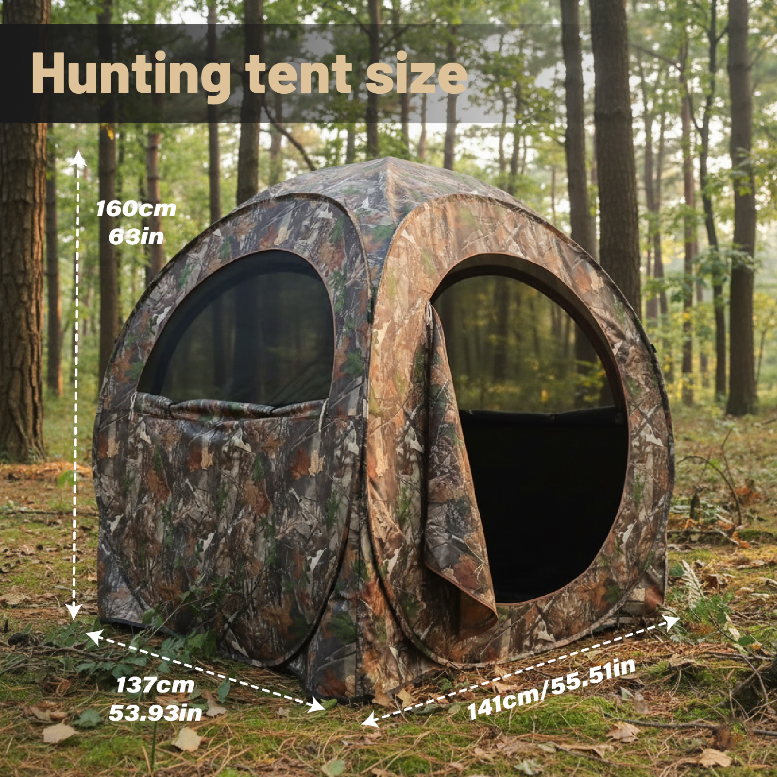 Camouflage Pop-Up Hunting Blin – Hunting & Outdoor Supplies Photos recenzja i cena