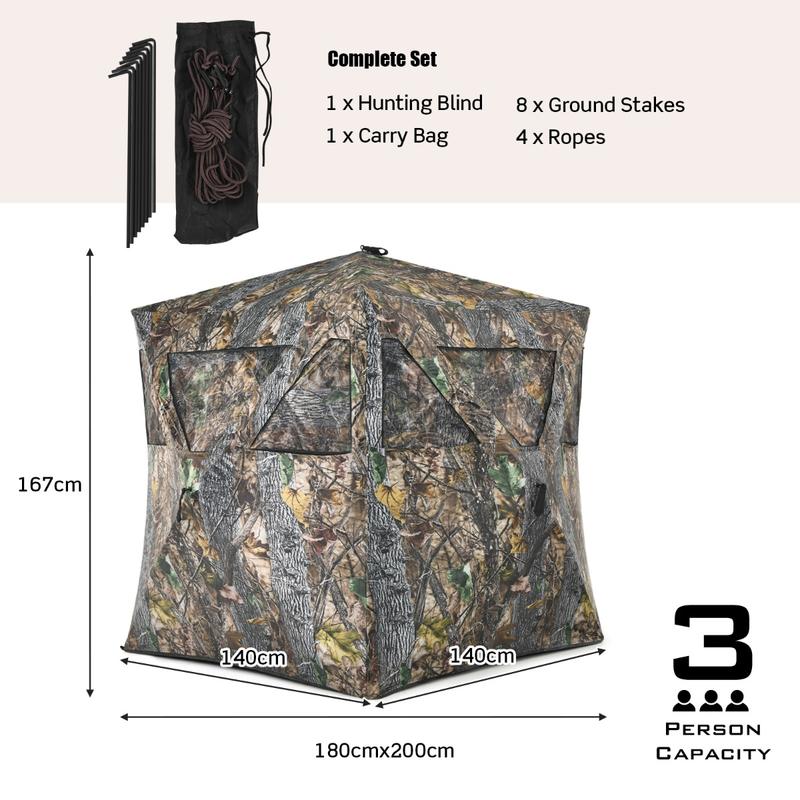 3 Person Portable Pop-Up Groun – Hunting & Outdoor Supplies Photos recenzja i cena