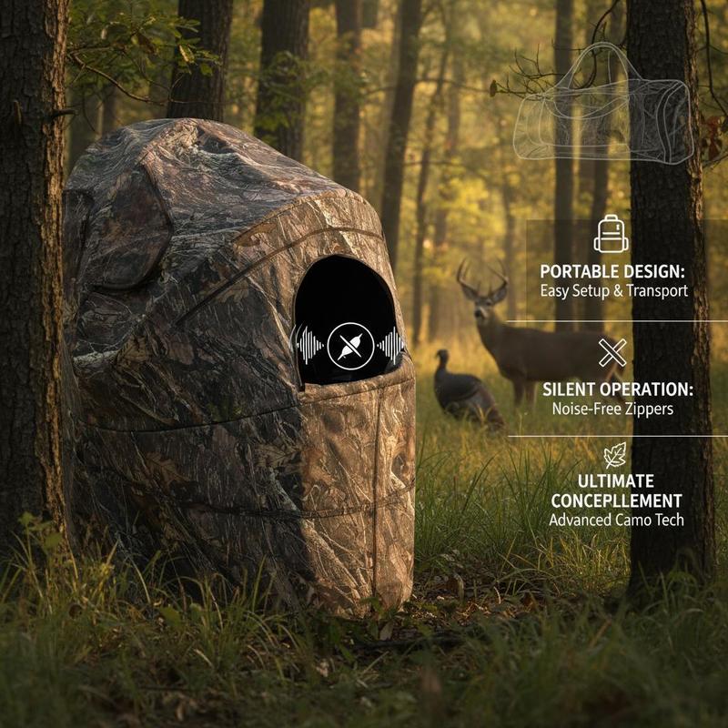 Hunting Blind 1 Person For Dee – Hunting & Outdoor Supplies Photos recenzja i cena