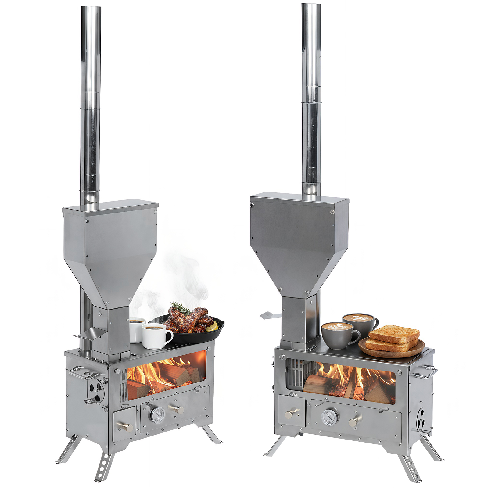 Portable Wood-Burning Camp Sto – Outdoor Hunting And Fishing recenzja i cena
