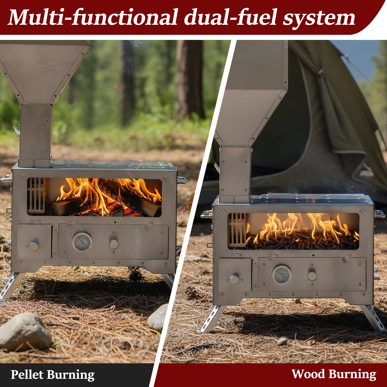 Wood Burning Fireplace with Ch – Outdoor Hunting And Fishing recenzja i cena