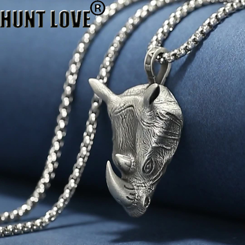 1Pcs Pure Tin Rhino Head Penda – Wildman Hunting & Outdoor Nelspruit recenzja i cena