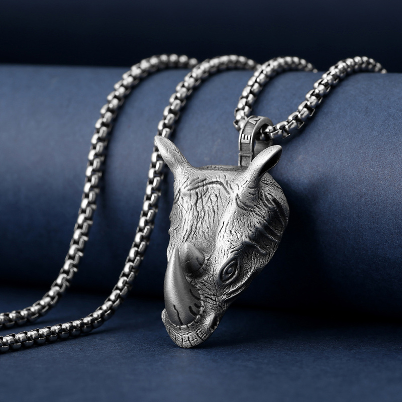 1Pcs Pure Tin Rhino Head Penda – Wildman Hunting & Outdoor Nelspruit recenzja i cena