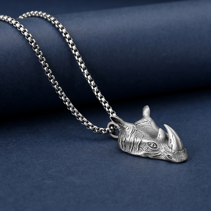 1Pcs Pure Tin Rhino Head Penda – Wildman Hunting & Outdoor Nelspruit recenzja i cena