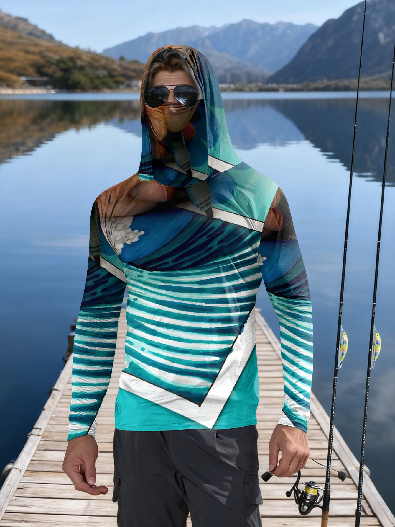 Fishing hooded sweatshirt men' – Outdoor Hunting And Fishing recenzja i cena