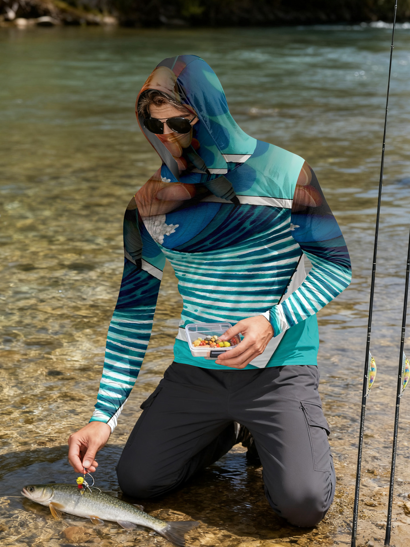 Fishing hooded sweatshirt men' – Outdoor Hunting And Fishing recenzja i cena