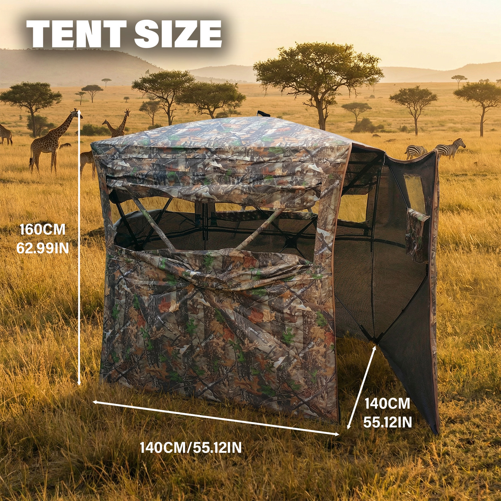 Camouflage Pop-Up Hunting Blin – Hunting & Outdoor Supplies Photos recenzja i cena