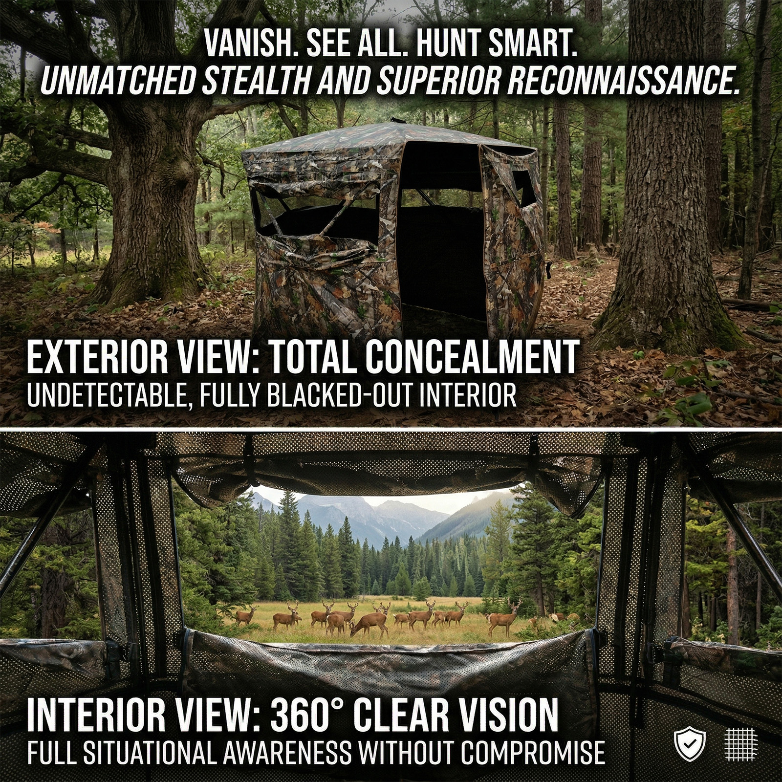 Camouflage Pop-Up Hunting Blin – Hunting & Outdoor Supplies Photos recenzja i cena