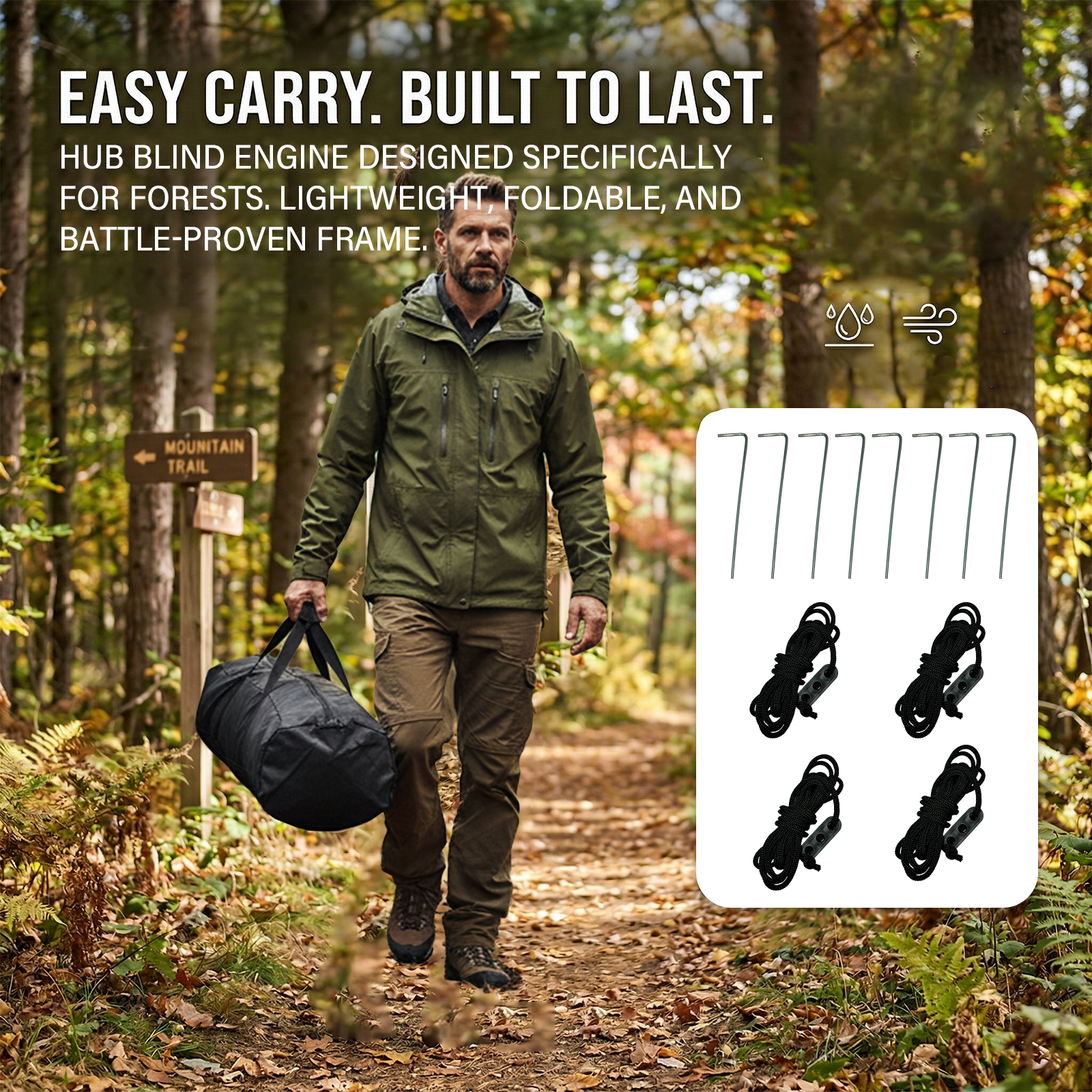 Camouflage Pop-Up Hunting Blin – Hunting & Outdoor Supplies Photos recenzja i cena