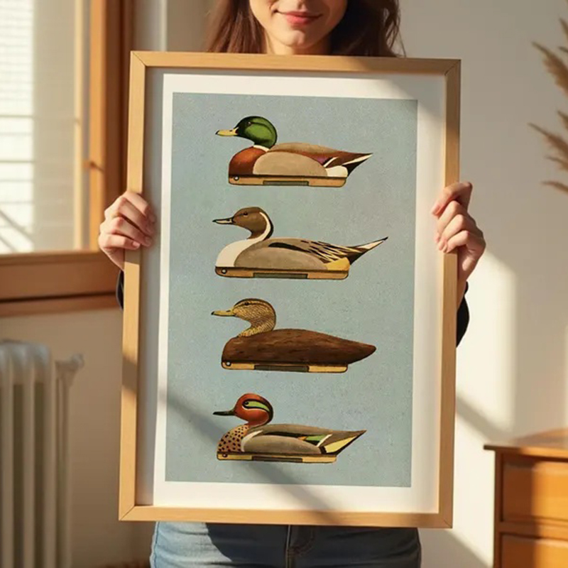 Retro Duck Prints Outdoors Art – Outdoor Hunting Paintings recenzja i cena