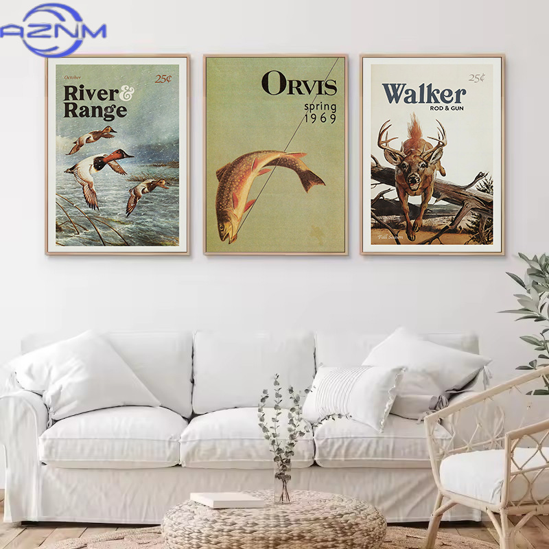 AZNM Retro Wildlife Outdoor Hu – Outdoor Hunting Paintings recenzja i cena