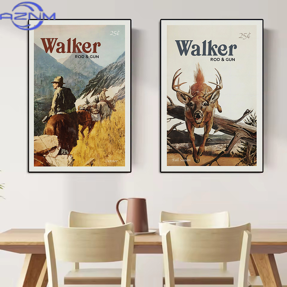 AZNM Retro Wildlife Outdoor Hu – Outdoor Hunting Paintings recenzja i cena
