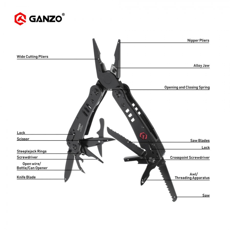 Ganzo G302 G302-H G302-B Multi – Knife Hunting Fixed Blade recenzja i cena