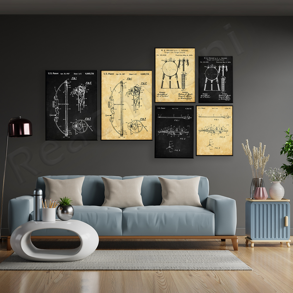 Archery Patents Prints, Bow Pa – Outdoor Hunting Paintings recenzja i cena