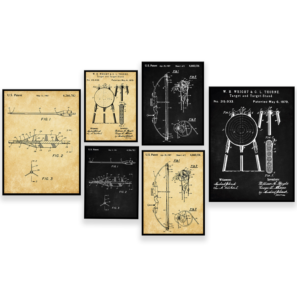 Archery Patents Prints, Bow Pa – Outdoor Hunting Paintings recenzja i cena