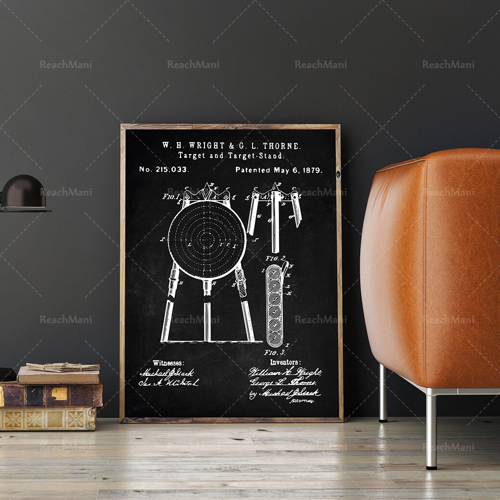Archery Patent Set Of 3, Bow P – Outdoor Hunting Paintings recenzja i cena