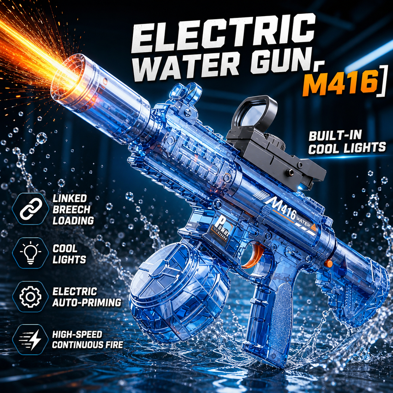 Electric Water Gun Simulation  – Outdoor Hunting Toys recenzja i cena