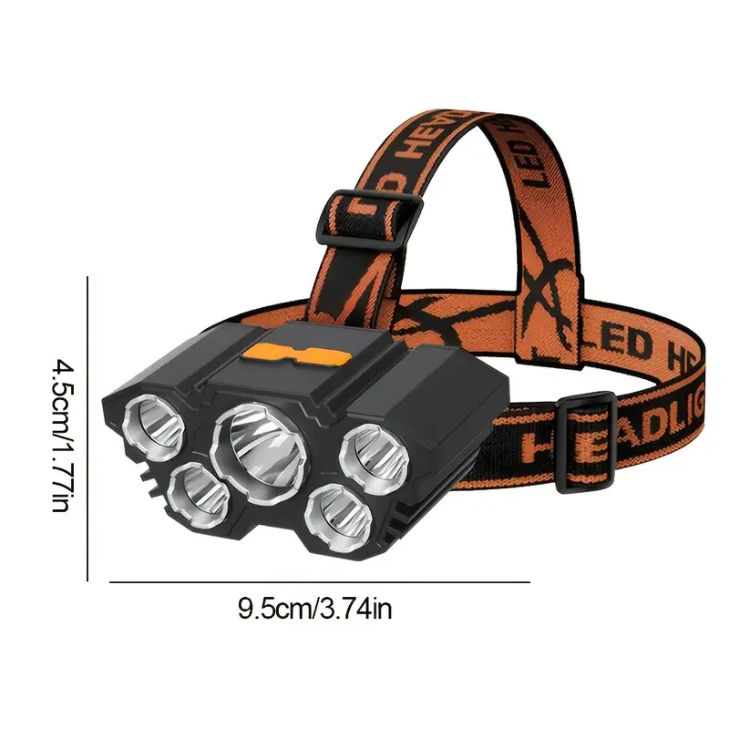 Portable 5LED Outdoor Headlamp – Outdoor Hunting And Fishing recenzja i cena